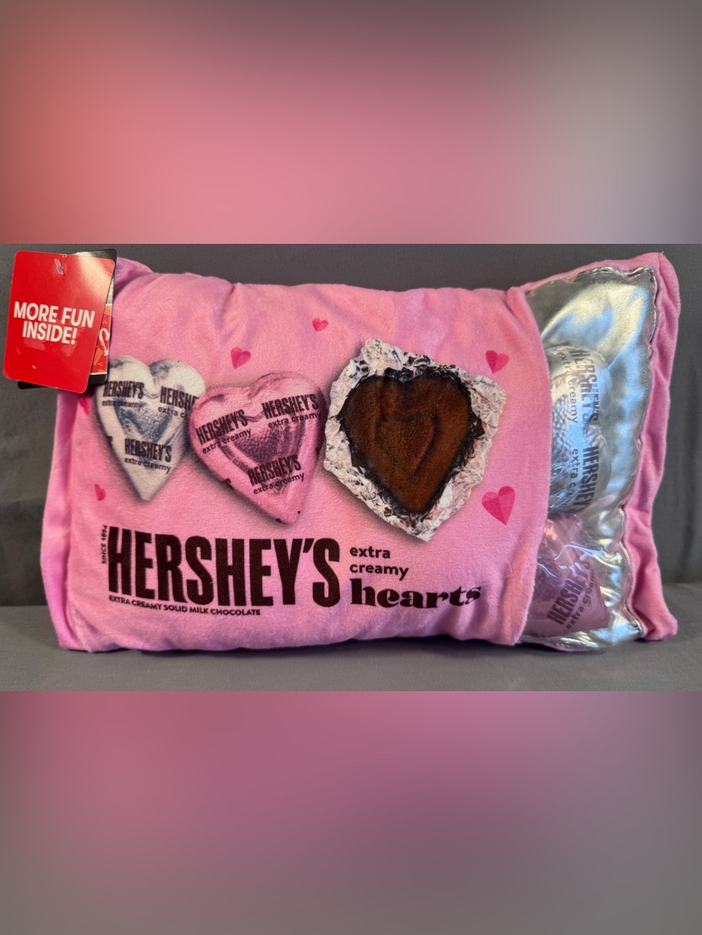 Iscream Valentine's Day
Hershey's Chocolate Hearts Plush With Mini Hearts Inside
